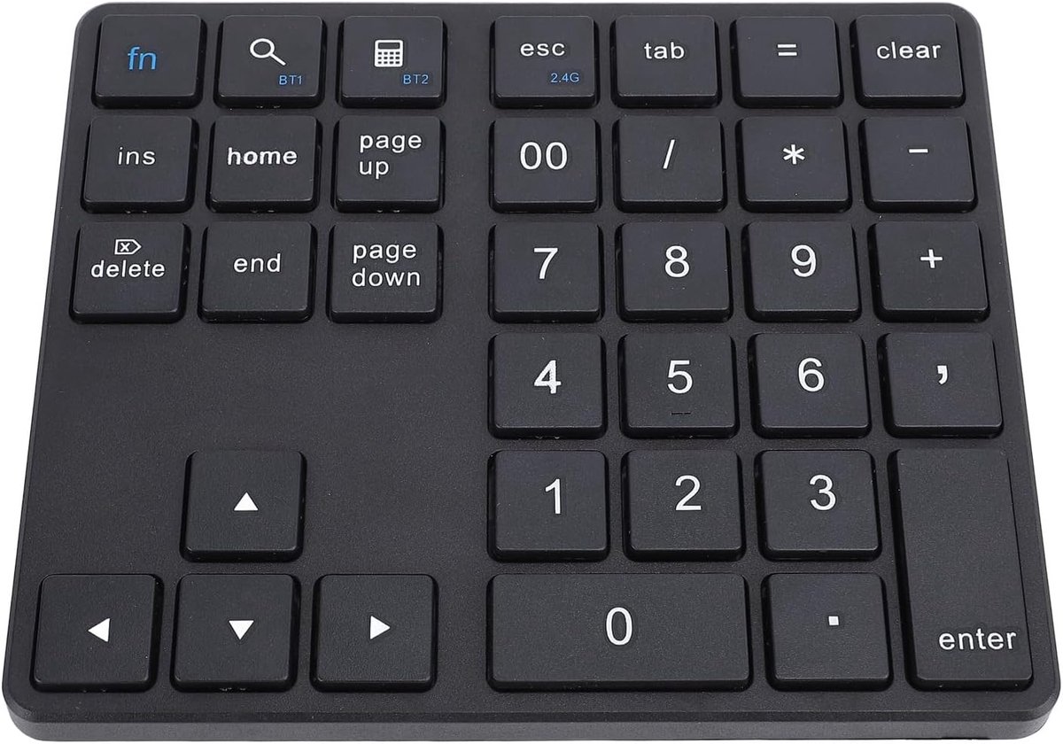 Draadloos Numeriek Toetsenblok met 35 Toetsen voor Laptop en PC - USB Oplaadbaar