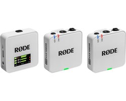 RØDE Wireless GO (Gen 3) – Compact Wireless Microphone – Superb Audio, 32-bit Float Recording, Automatic Level Control, for Phones, Cameras and Computers (White)
