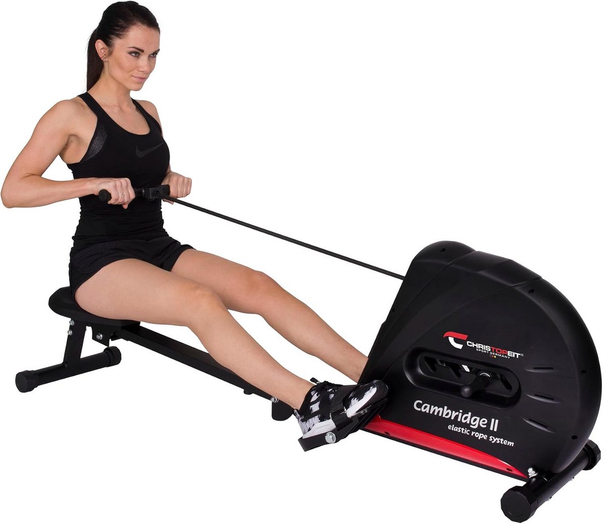 Inklapbare Roeimachine met 4-traps Weerstand en LCD-scherm - Full-body Workout voor Thuis