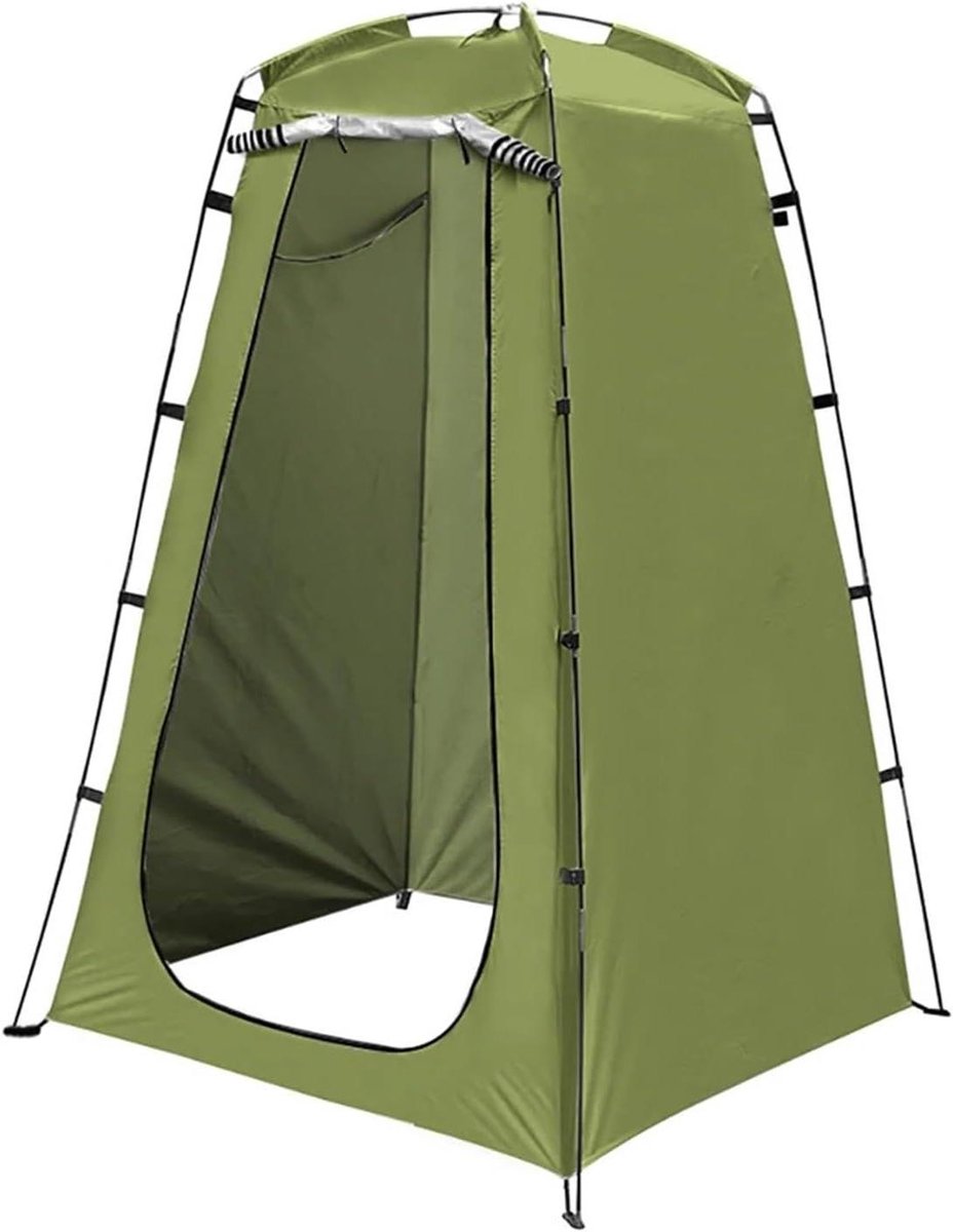 Draagbare Douche Tent - Kamer Veranderen Toilet Tent - Outdoor Kamperen - Waterdicht Zilver Gecoat - 120x120x190cm - Groen