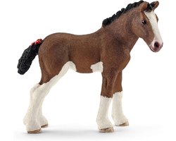 Schleich Veulen Clydesdale Paard Foal Veulen Speelfiguren voor Kinderen vanaf 3 Jaar 13810