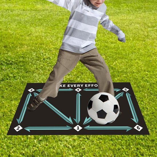 Trainingsmat Voetbal - Oefenmat Stap - Balcontrole Verbeteren - Antislip Ontwerp - 60 x 10 x 10 cm - Groen — afbeelding 4