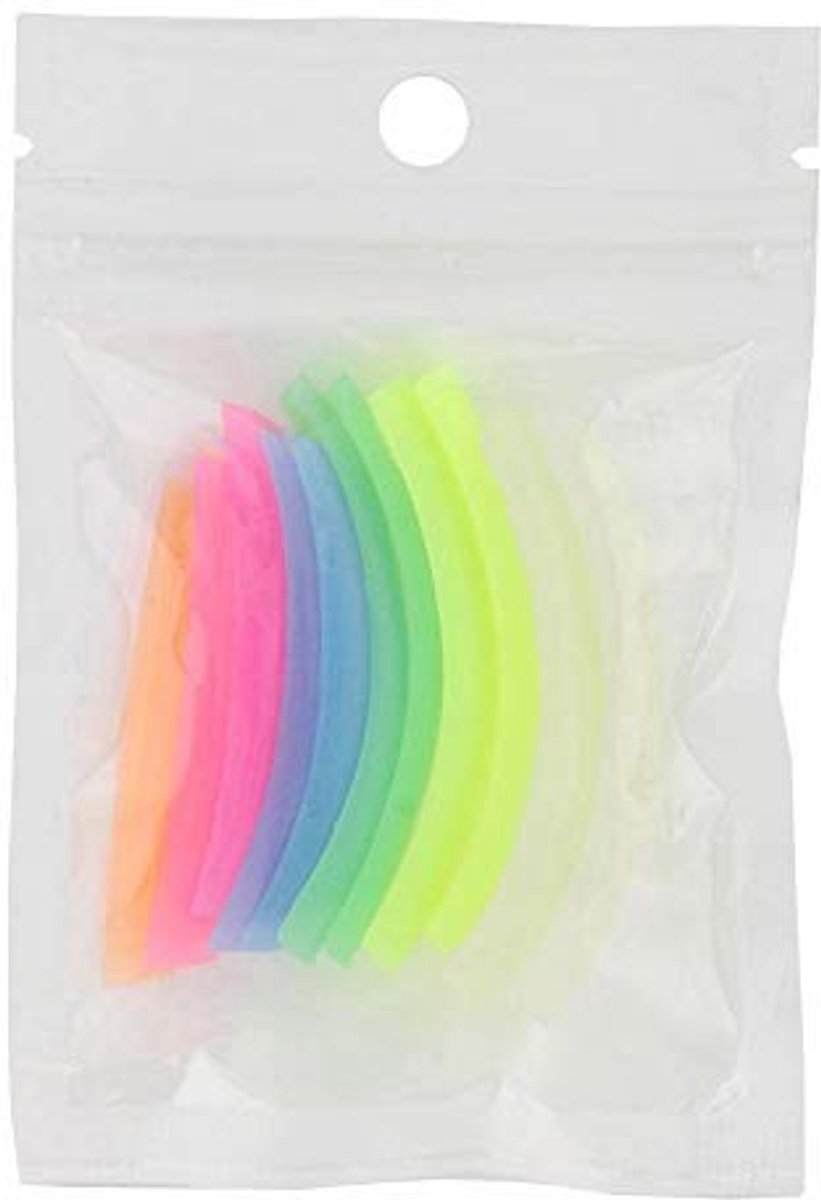 MTTproducts- Wimperkruller - 6 Paar Siliconen Wimperkrullers - Wimpergolf/Pads - Herbruikbaar/Wasbaar - Duurzaam/Milieuvriendelijk - Perfecte Wimperlifting