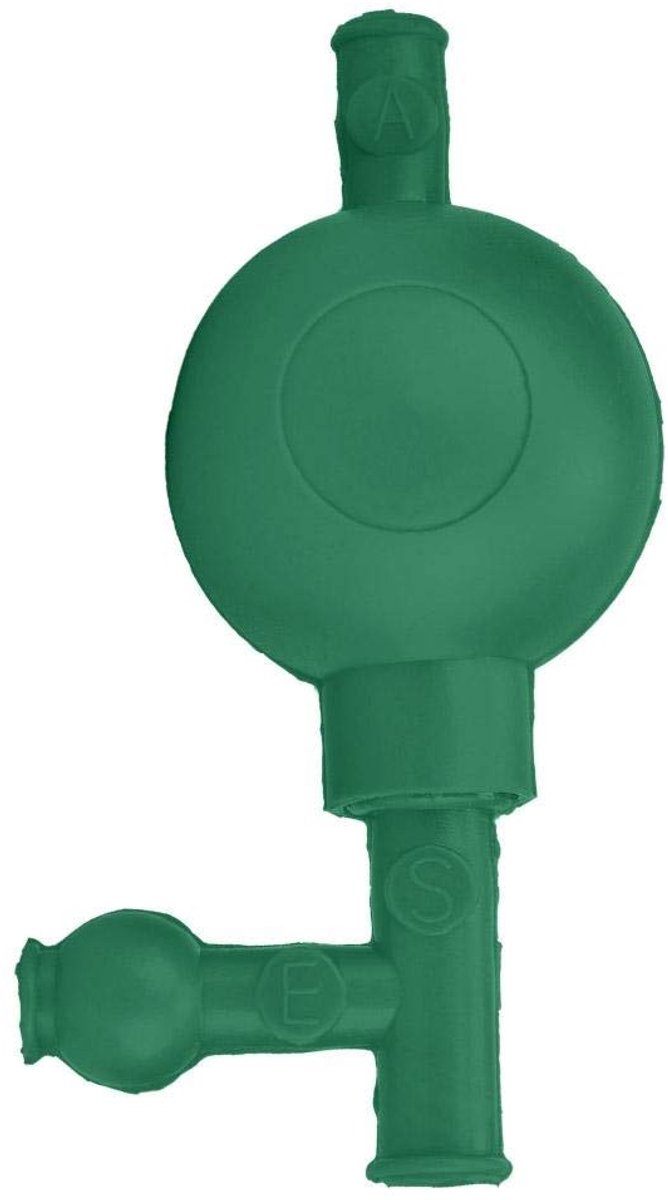 NTH products- Zuigbol - Rubber - Hoge Zuigkracht - 3 Ventielen - Corrosiebestendig - Veilig en Duurzaam - Geschikt voor Laboratoria - Pipetvuller