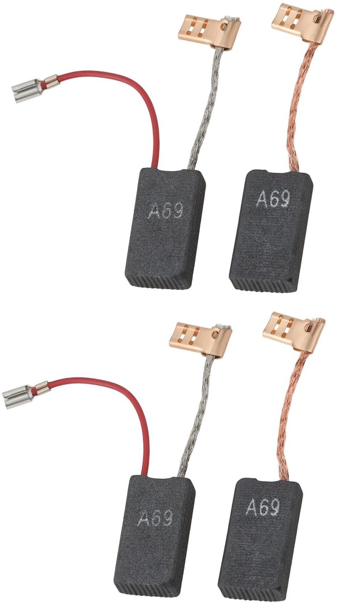 MTTproducts- Koolborstels 6,3x12,5x23mm - Compatibel met GBH 5-40 DE - Compatibel met GSH 5 CE - Roterende Hamer - Schokbestendig - Consistente Motorprestaties - Motorborstel