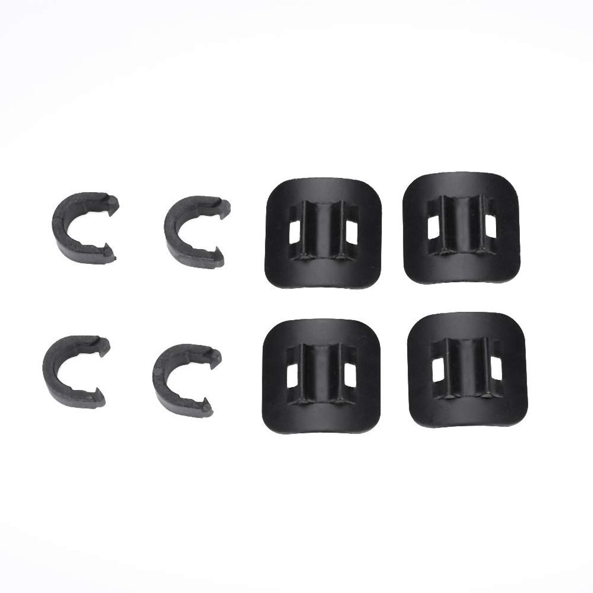 Cosensi- Kabelgeleider Zelfklevend - Bevestigingsclips - Aluminium Legering - Set van 4 - Schokbestendig - Eenvoudige Installatie - Kabelbevestiging