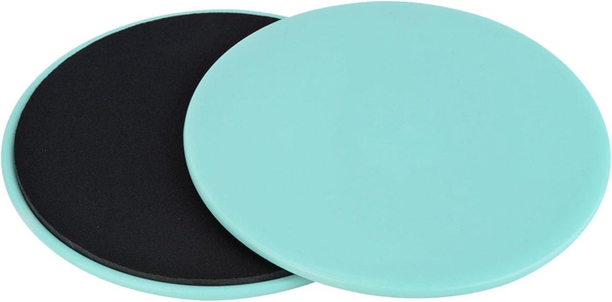 Glijdende Schijven - Fitness Schijven - Full Body Training - Veelzijdig Oppervlak Gebruik - 18 cm Diameter - Lichtgroen