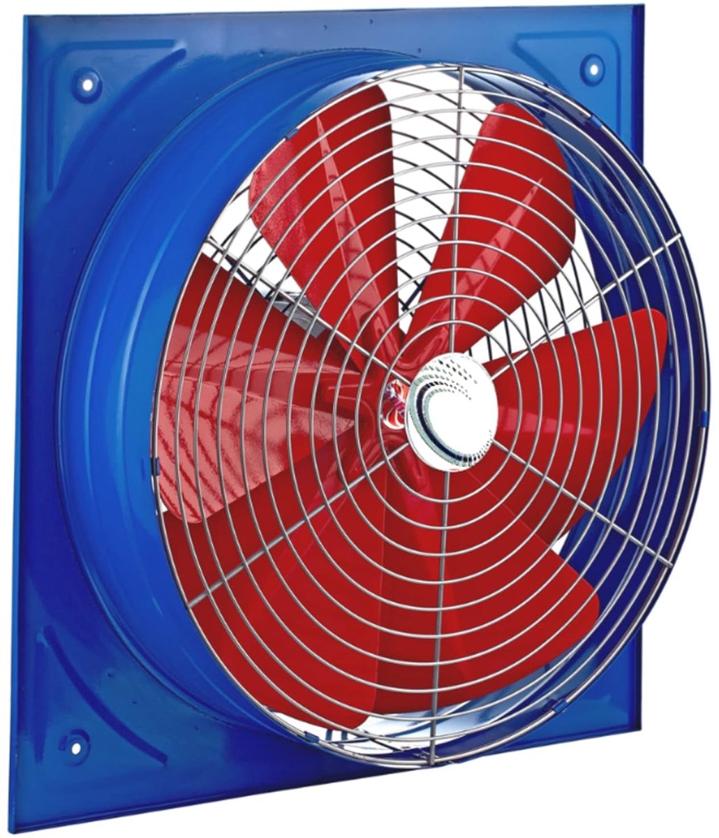 Industriéle Wandventilator 450 mm Krachtige Axiale Ventilator Metaal