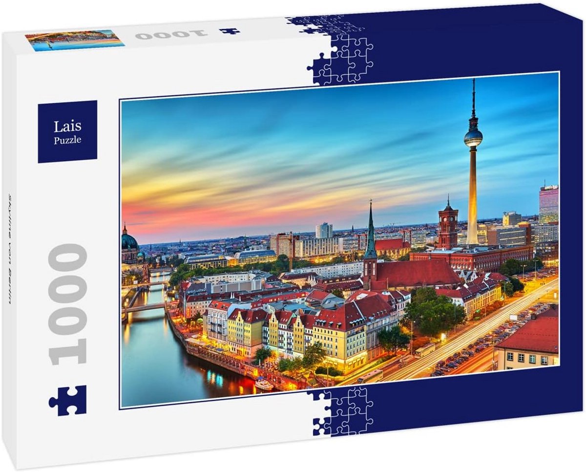 Puzzel 1000 Stukjes - Gedetailleerde Skyline van Berlijn