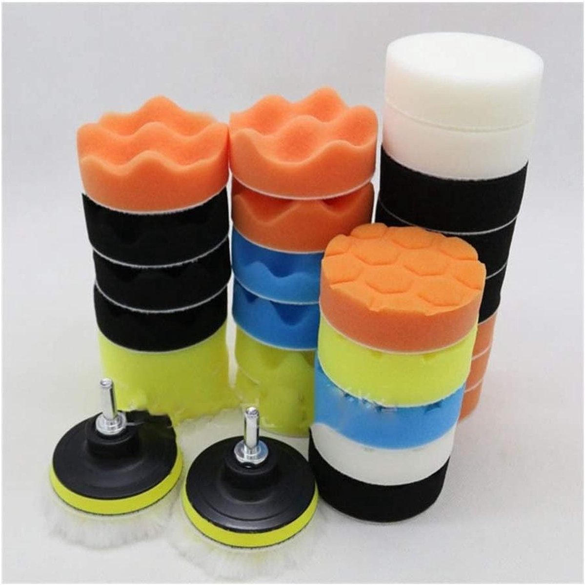 Polijstpads Set - Schuimrubber Pads - Auto Reinigen - 31 Delig - Universeel - Divers