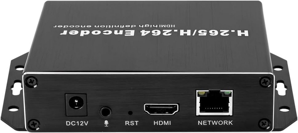 EXVIST H.265 1080P PoE HDMI Video Encoder W/SD Card Slot Max 128G DDNS HTTP RTMP RTSP SRT TS UDP HK Private Protool for IPTV Live Streaming to YouTube Facebook Vimeo etc.
