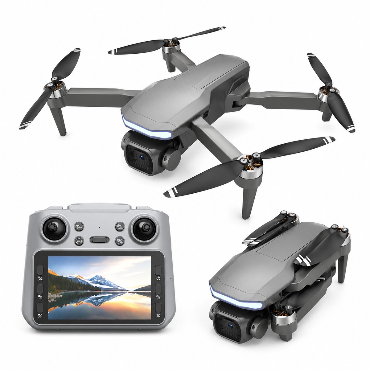 iTeck X5 Drone met Camera en Schermcontroller - Brushless Motor