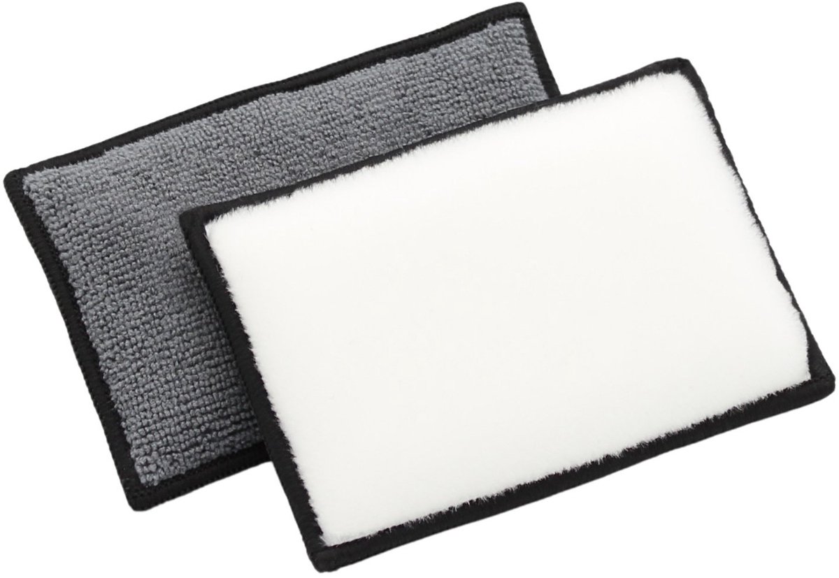 ChiaMo.nl Pro Interieur Schrobspons Microvezel & Nylon 10 x 15 x 2,5 cm (4 stuks)
