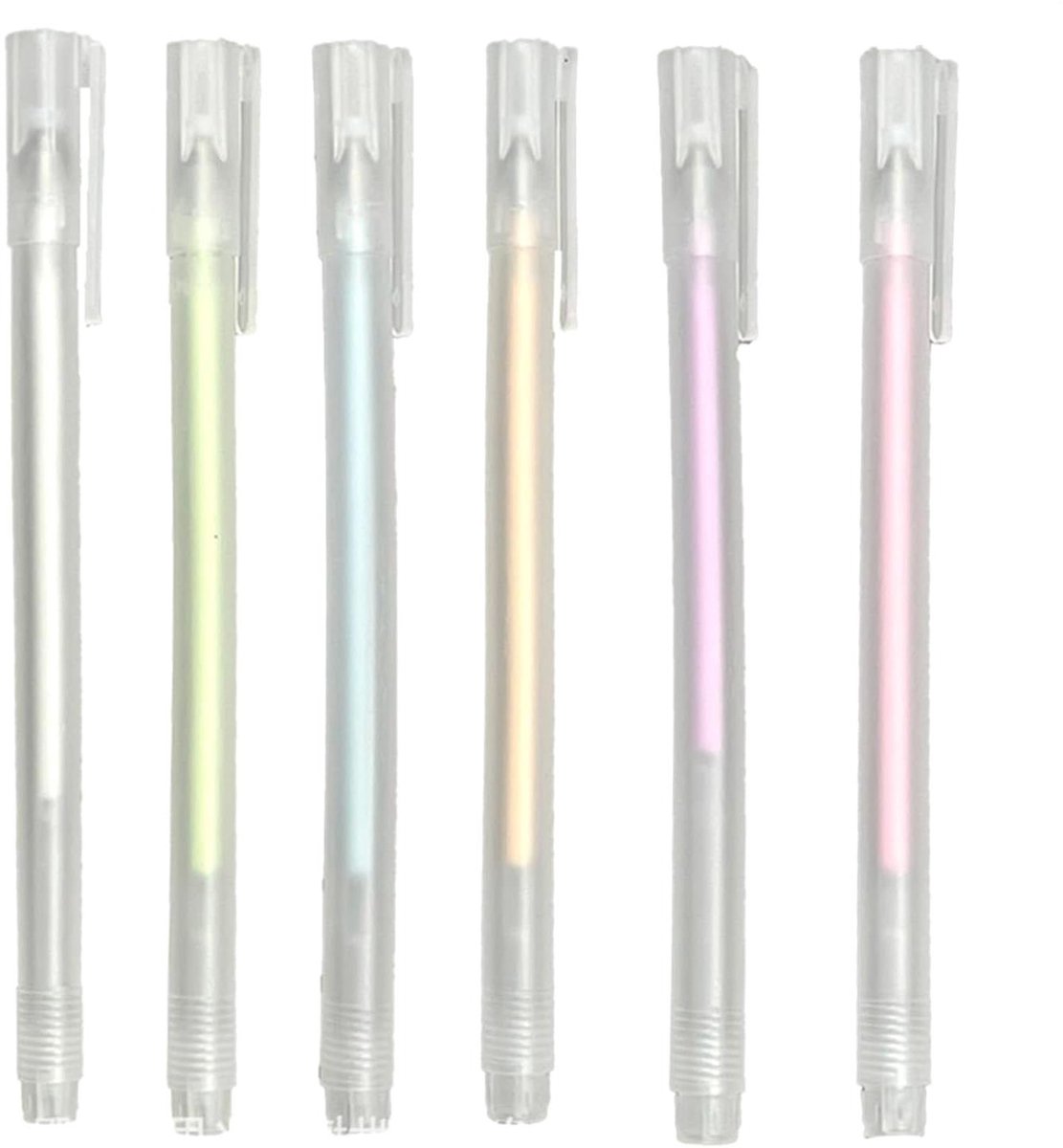 Lijmstiften voor knutselen - Sneldrogende lijmpen - Papier plakken - Ergonomische grip - 6 stuks - Multicolor