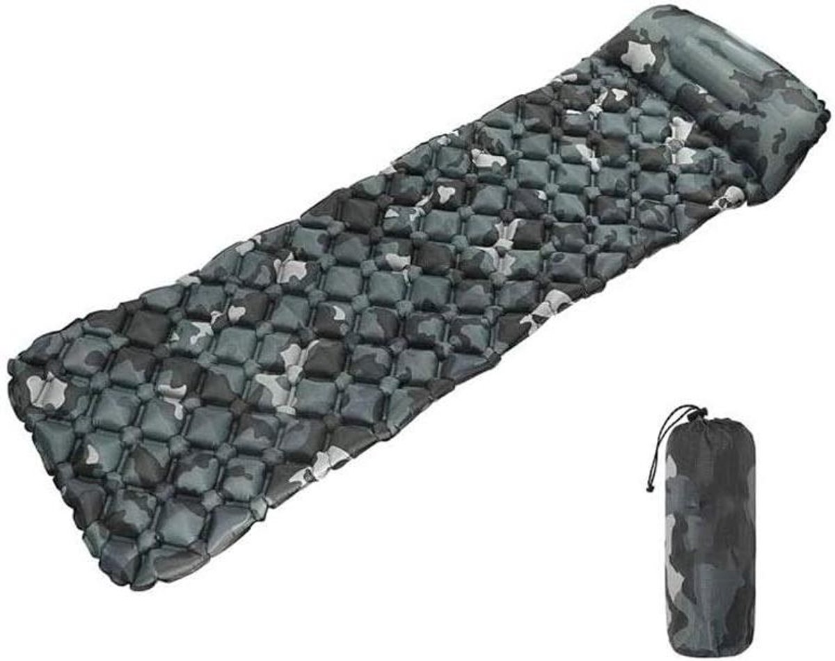 Luchtbank - Opblaasbaar - Ontspannen Buiten - Waterdicht - 190x58cm - Blauw