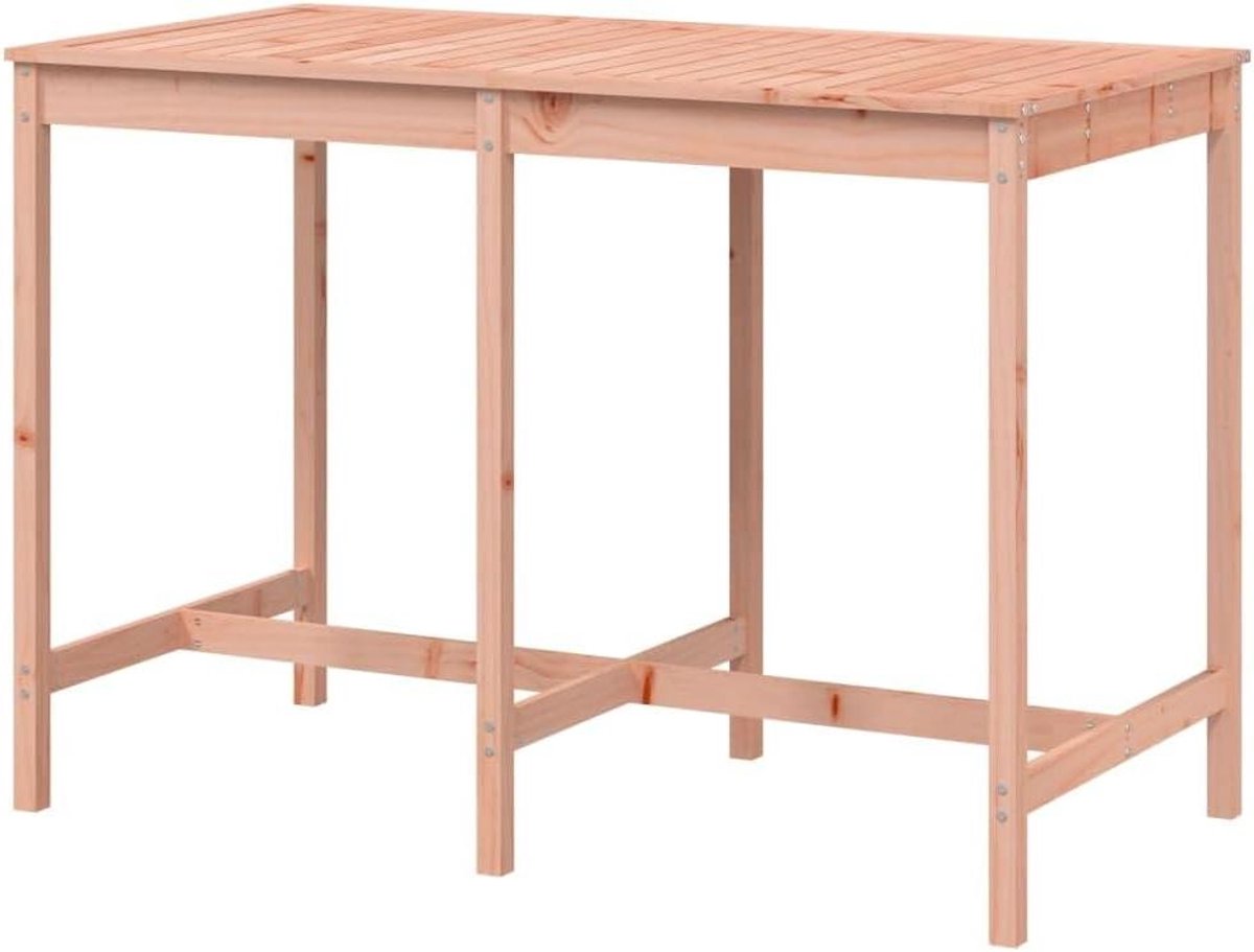 Klassieke tuintafel - Houten buitenmeubel - Gezellig samenzijn - Massief douglashout - 159 x 82 x 110 cm - Natuurlijk