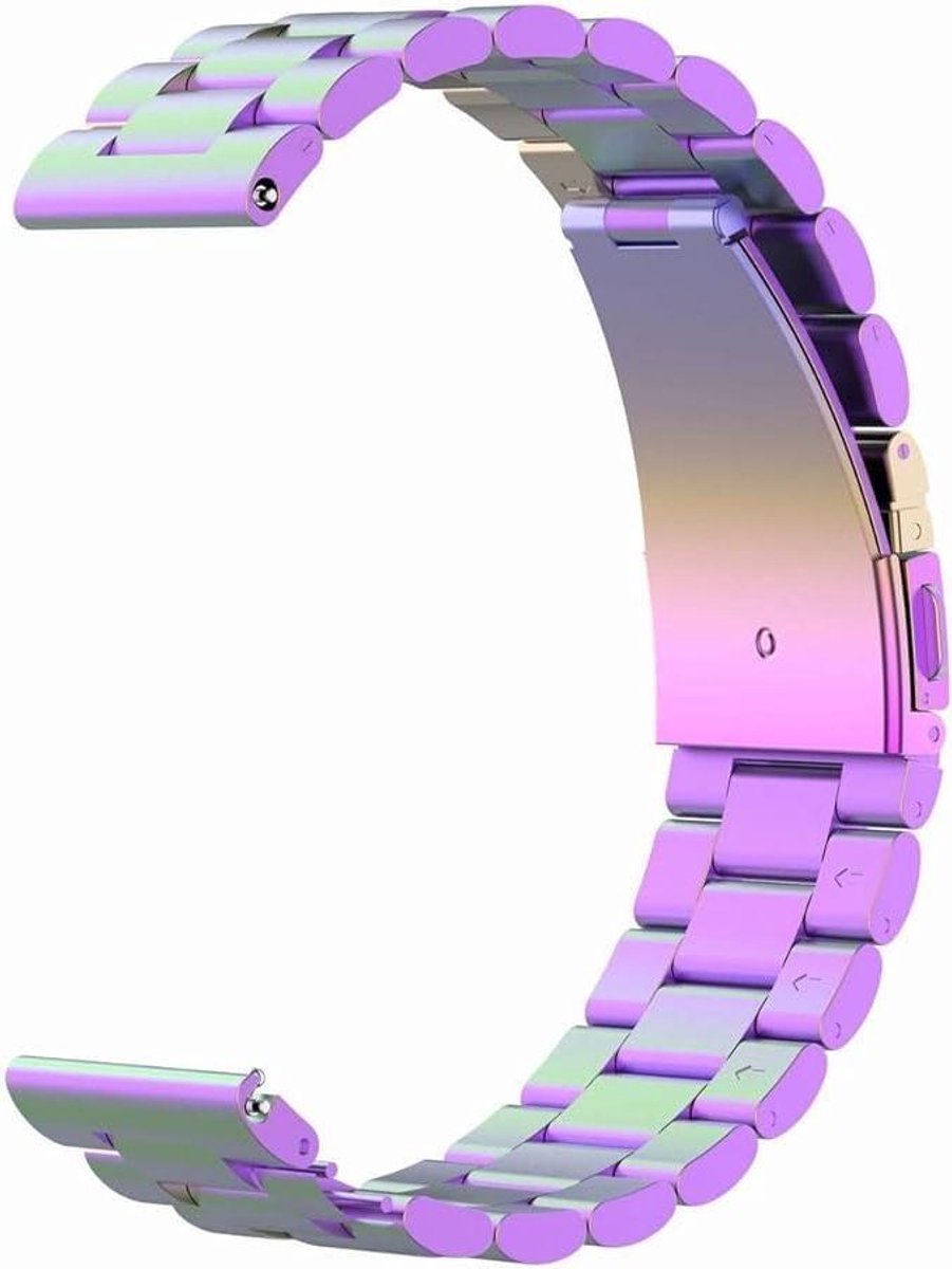 Smartwatch Band - Metalen Armband - Dagelijks Gebruik - Verstelbare Lengte - 145-205 mm - Zilver