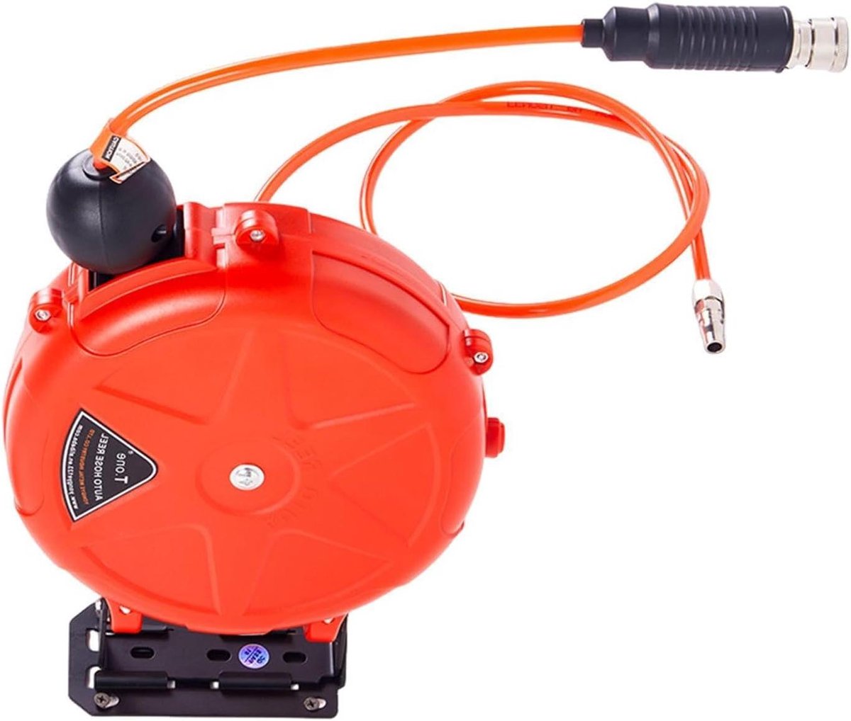 Luchtslanghaspel - Automatische oproller - Werkplaats organiseren - Slijtvast ABS materiaal - 10 Meter - Rood