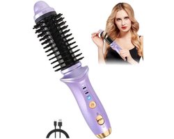 Krultang – Draadloze 3-in-1 Styler – Stijlkam – 3 Temperatuurinstellingen – Draadloze Stijlborstel – Krullenborstel – Krullen – Stylen – 22.5*4.4*4.2CM – Paars