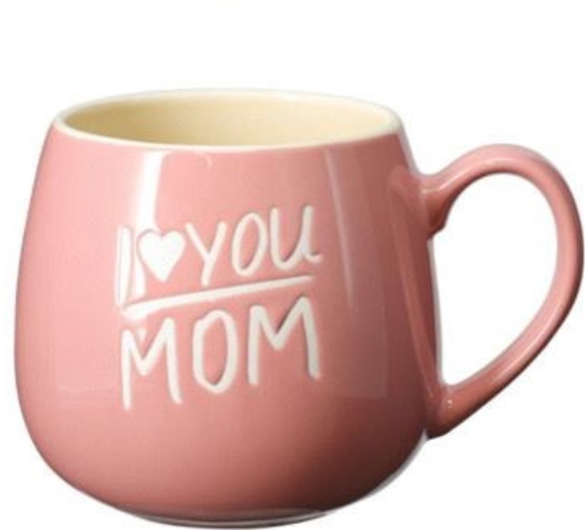 Home & Styling Mok For Mom - I Love You Mom - 440ml - Roze