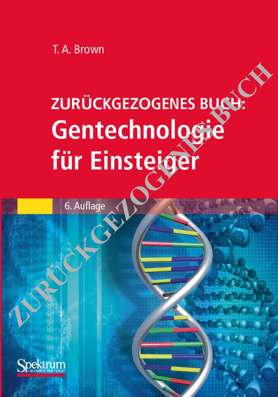 Gentechnologie fuer Einsteiger - cover