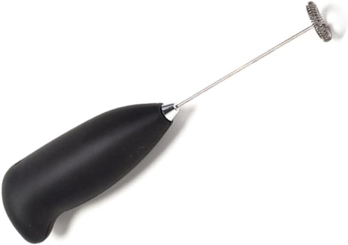 Elektrische Opschuimer - Koffieroerder - Romige Drankjes Maken - Stoomvrij Opschuimen - 21 cm Lengte - Zwart