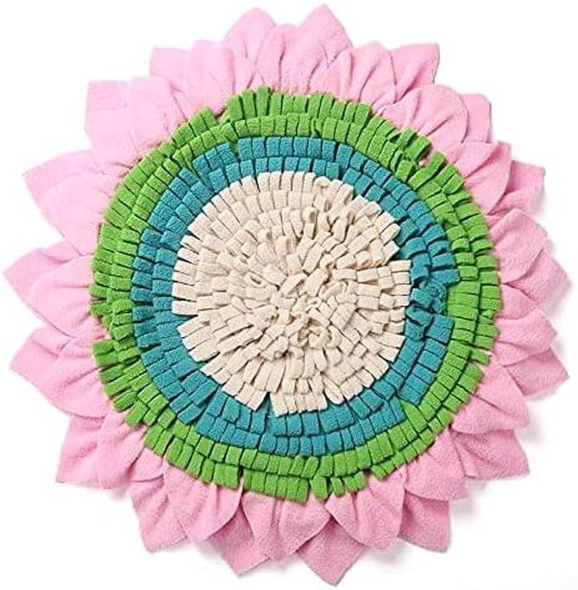 Snuffelkleed Hond - Intelligent Speelgoed - Voedsel Zoeken - Wasbaar Ontwerp - 50 x 50 cm - Roze