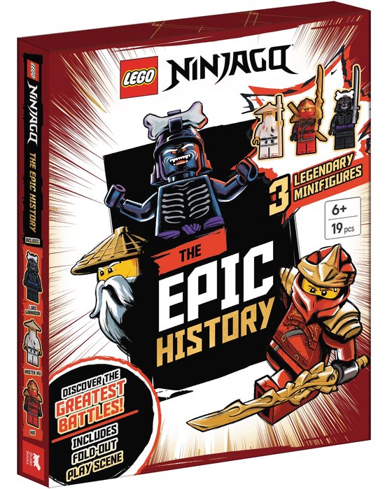 LEGO® Minifigure Activity- LEGO® NINJAGO®: The Epic Histo ... - cover