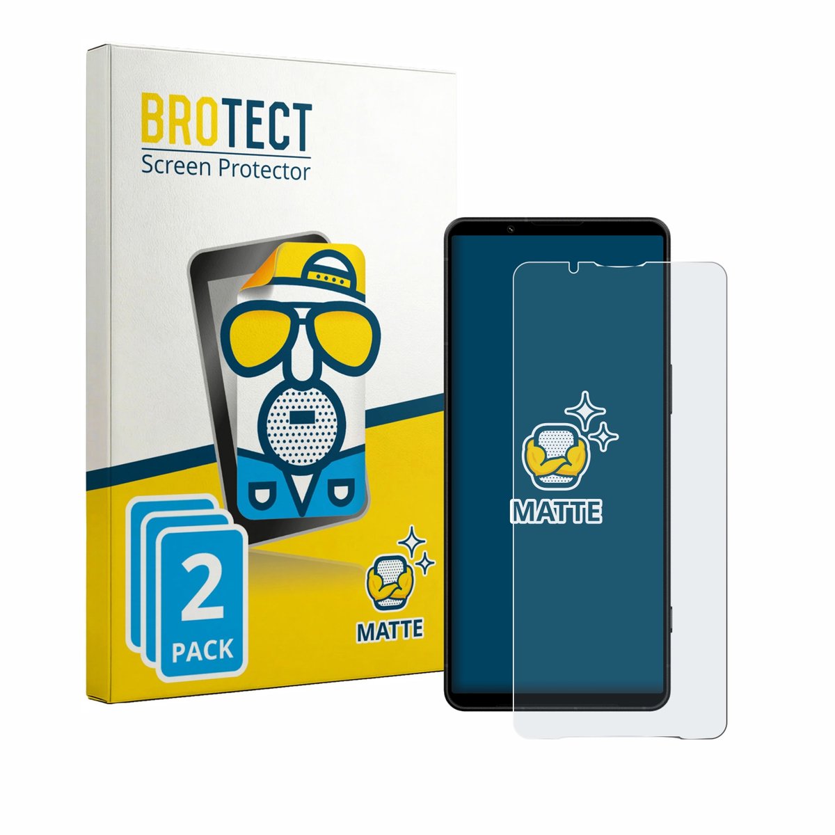 BROTECT - Screenprotector voor Sony Xperia 1 VIII - Folie Beschermfolie matte 2 Stuks