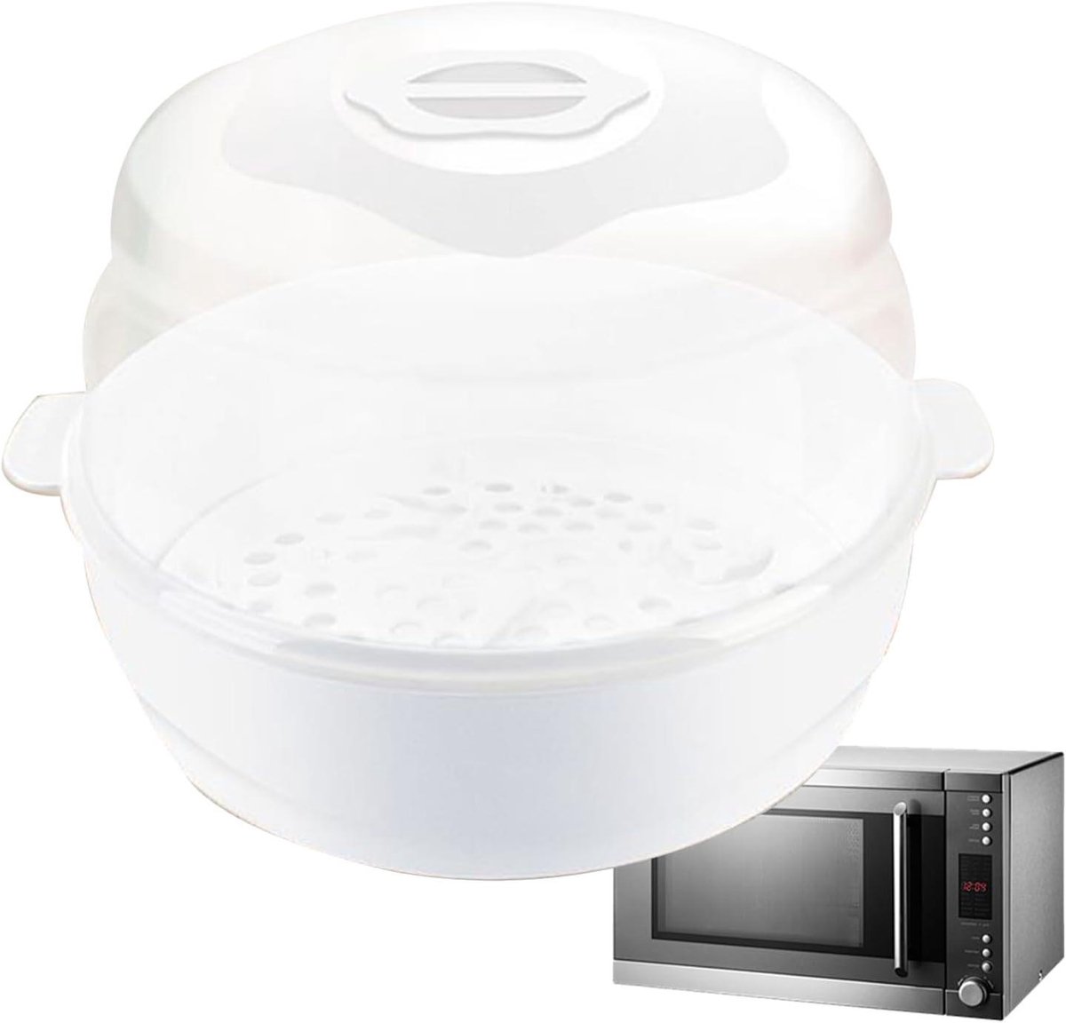 Magnetron Stoomreiniger - Flessen Sterilisator - Babybenodigdheden Reinigen - Hittebestendig Materiaal - 22.5 cm - Meerkleurig