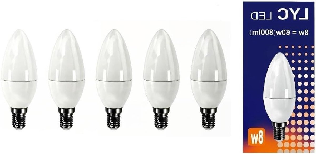 Led Gloeilamp - Energiezuinig Licht - Huis Verlichten - Neutraal Wit Licht - E14 Fitting - Wit