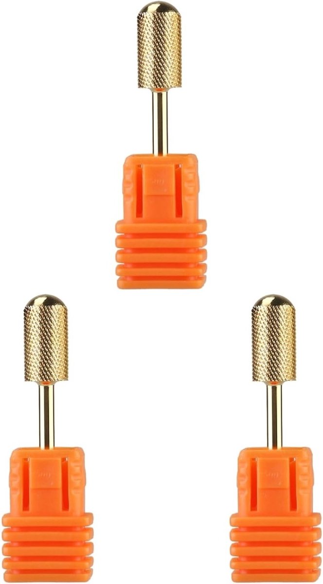 3 x Gouden Nagelvijl met Diamantfrees voor Perfecte Nagelverzorging en Manicure Tools