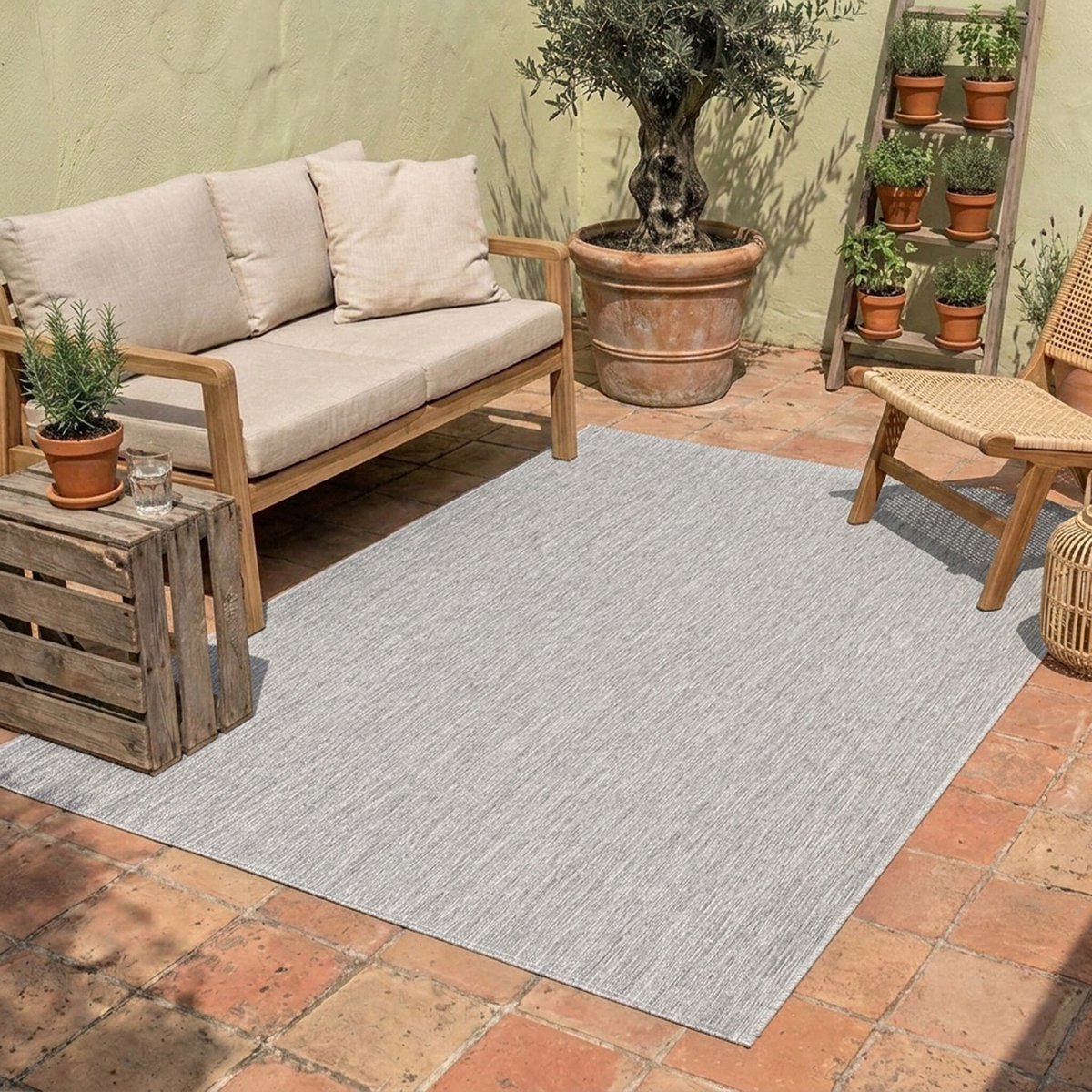 NATURL. Buitenkleed - Costa Grijs - 120x170cm