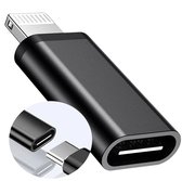 USB - C naar Lightning Adapter | Verloop | Koppelstuk | Tussenstukje | Voor Opladen en dataoverdracht Zwart