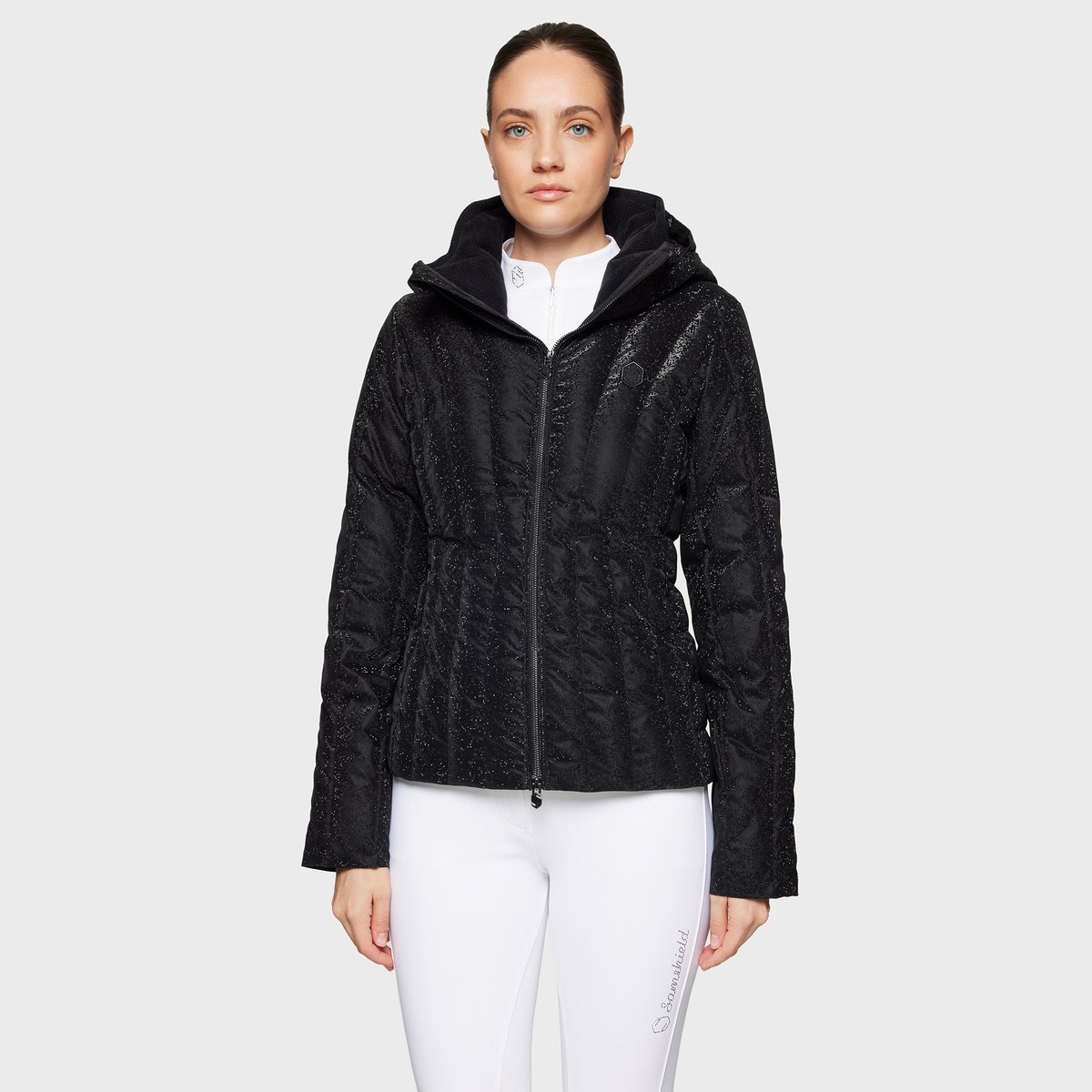Samshield Courchevel-Ice Print Puffer Jas Zwart - M
