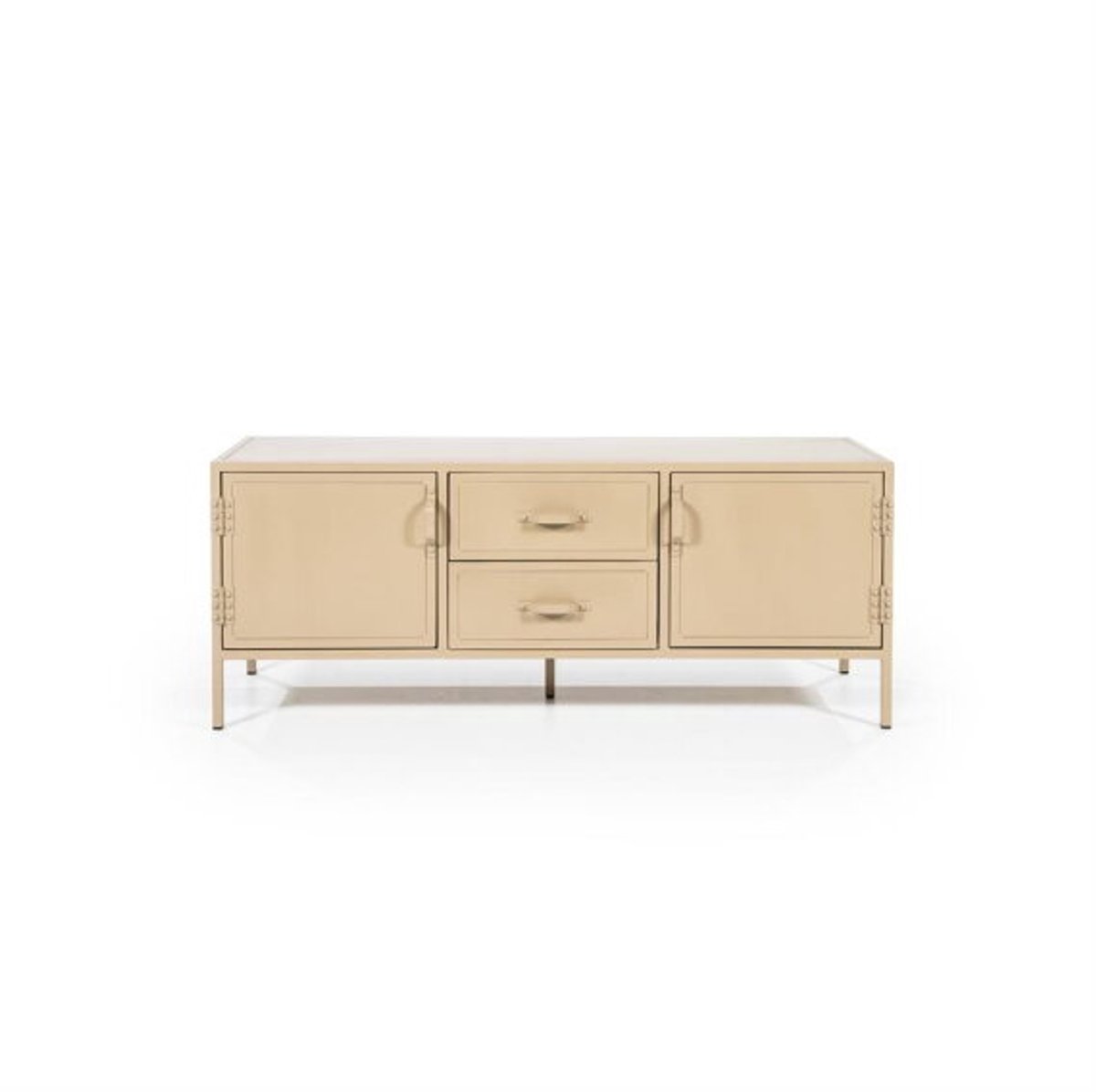 Meubelplaats TV meubel Industrieel 2drsladen 140x47cm - zand | Eleonora