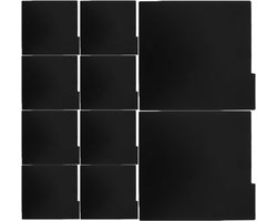 15pcs Vinyl Record Divider, Thick Writable Dividers for DIY Gramophone Records, DVDs, Stable Black Vinyl Storage Organizer for Rack and Collection