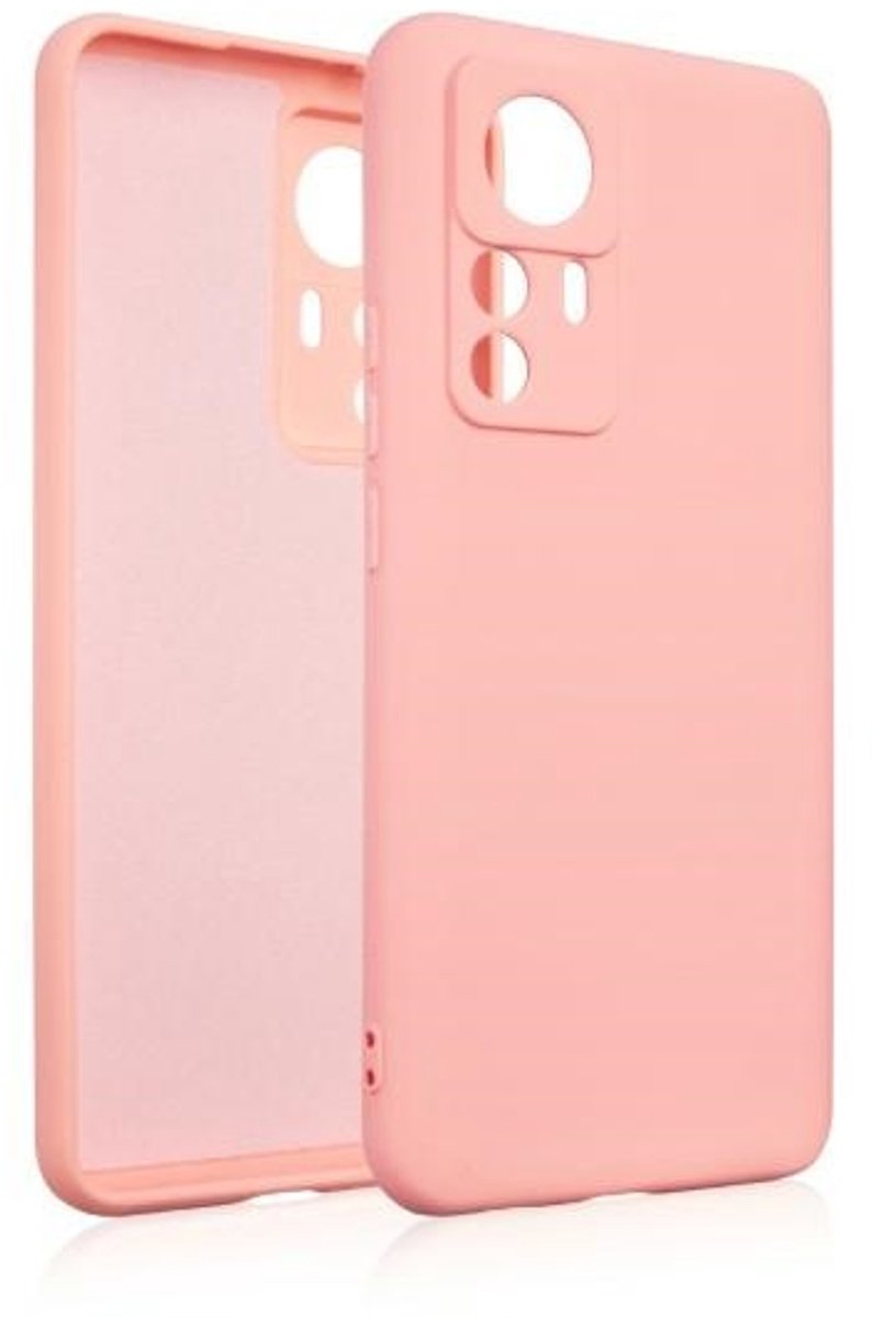 Beline Silicone Serie - Siliconen Hoesje - Rose Goud - Voor Xiaomi 12T - Elegant Ontwerp