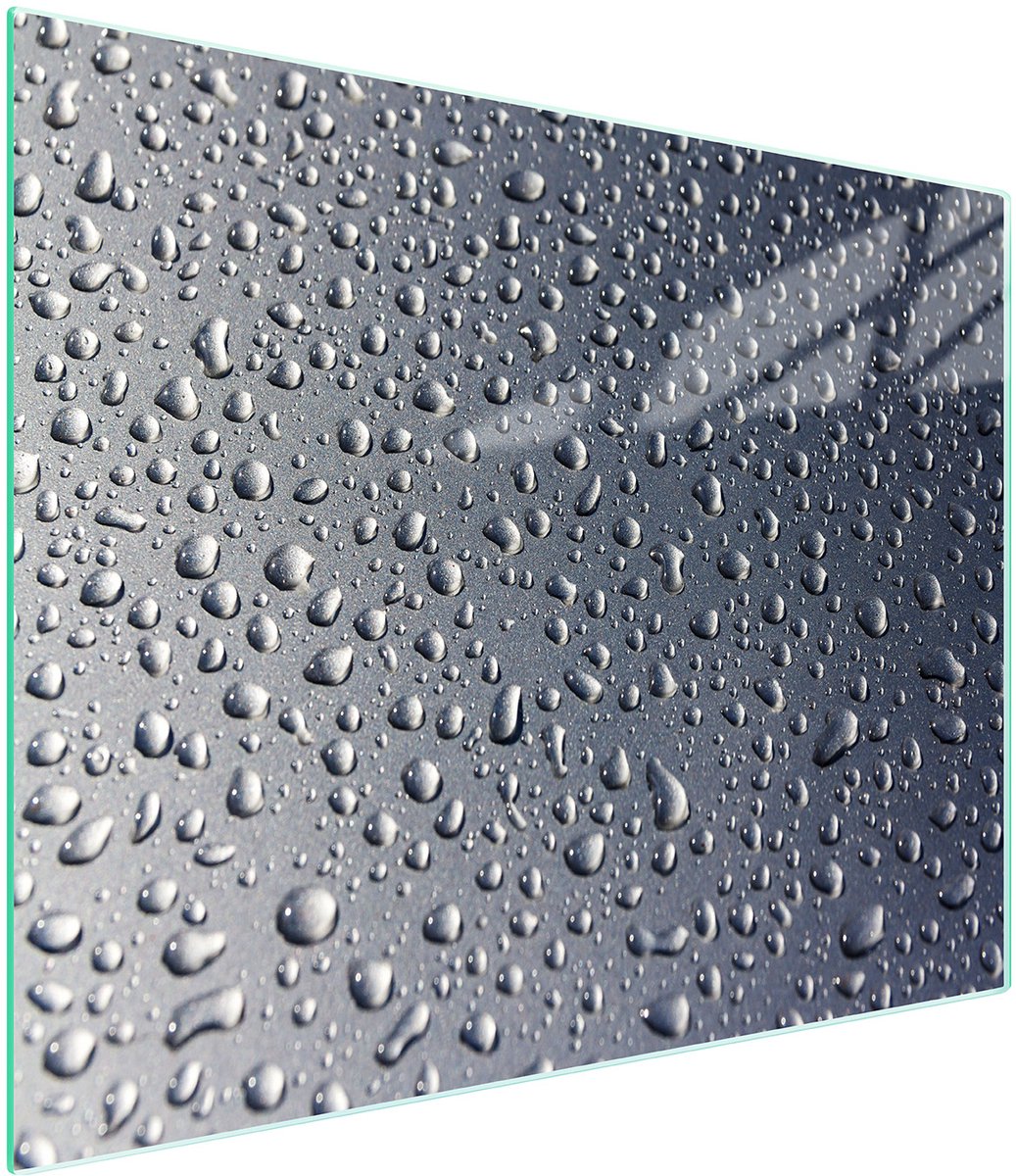 TMK ArtDeko Serie - Glazen Snijplank - 52x30cm - UV Print - Kleur: Krople
