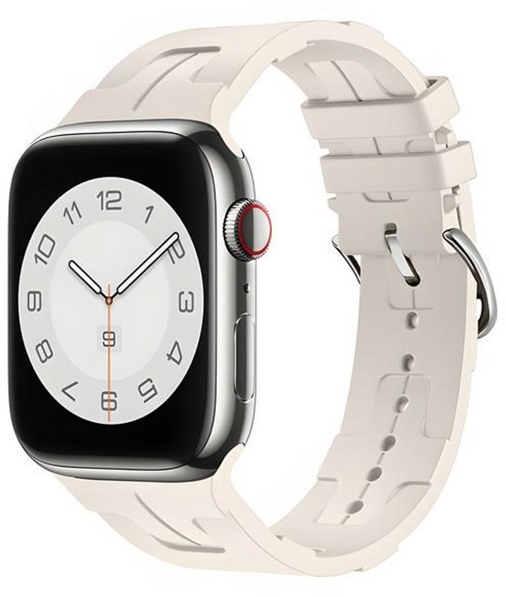 Beline Apple Watch Silicone Ultra band 42/44/45/49mm beige/starlight doos