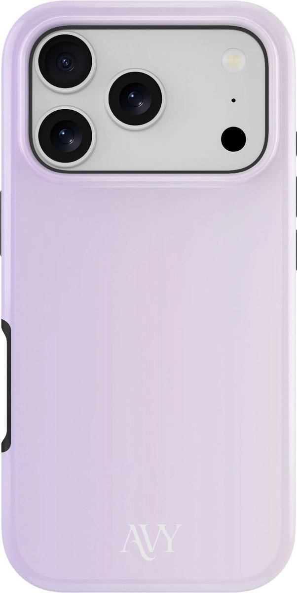 AVY Hoesje geschikt voor Apple iPhone 17 Pro Max | Lavender Glow | Paars | Hard Shell Back Cover | Compatibel met MagSafe & Qi2