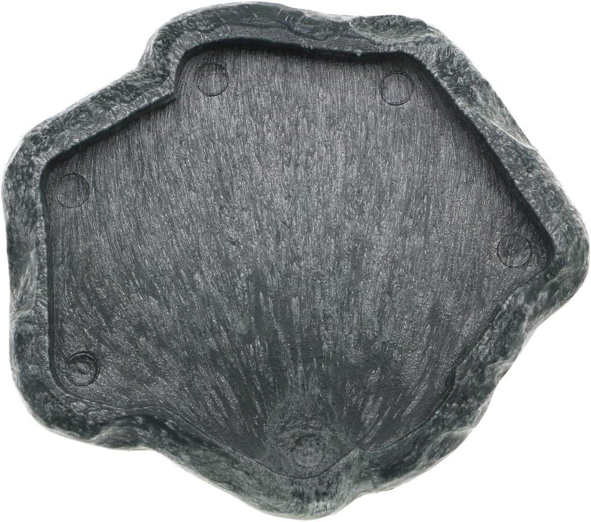 Reptielen Waterbak - Voerbak Hagedis - Voeding en Water - Imitatie Rots Design - Maat S - Zwartgroen