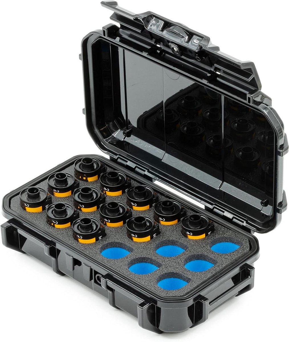 Film Opbergkoffer - Fotorolletjes Houder - Film Beschermen - IP67 Waterdicht - 18 Rollen - Zwart