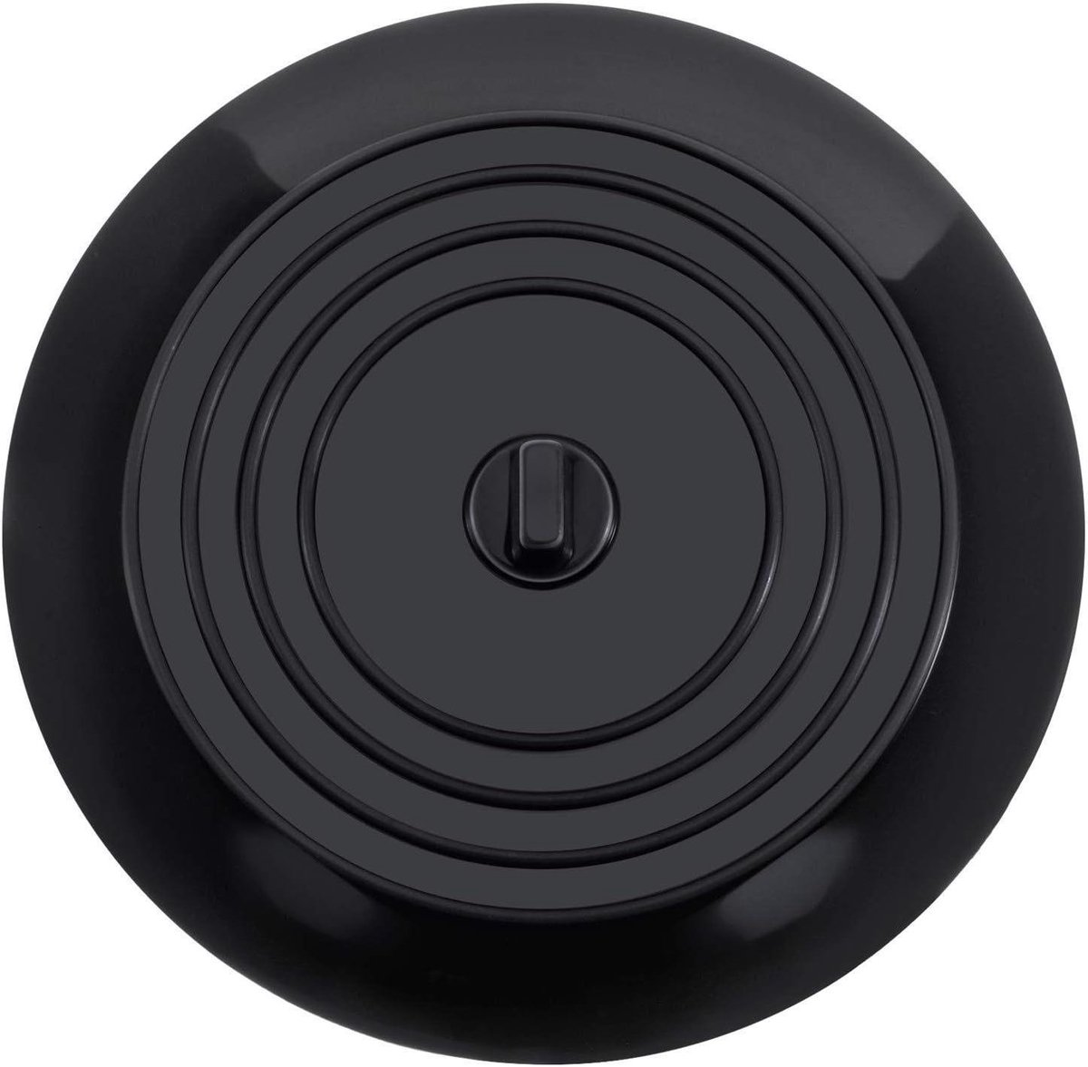 Universele Afvoerplug - Gootsteenstop Keuken - Water Dicht Maken - Zachte Siliconen - 15 cm Doorsnee - Zwart