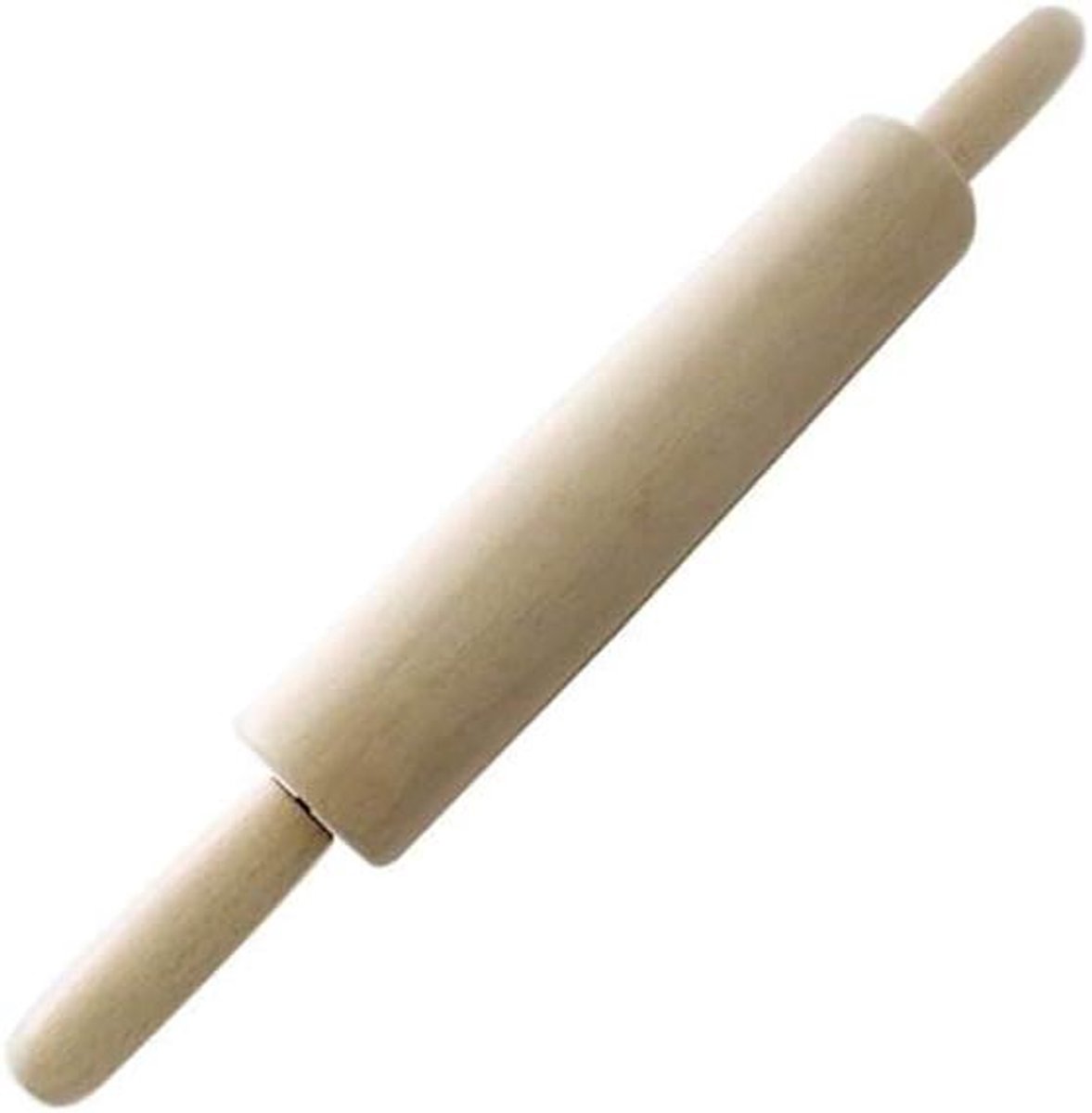 Deegroller Hout - Bakrol - Bakken Thuis - Draaibare Handgreep - 40 cm Lengte - Bruin