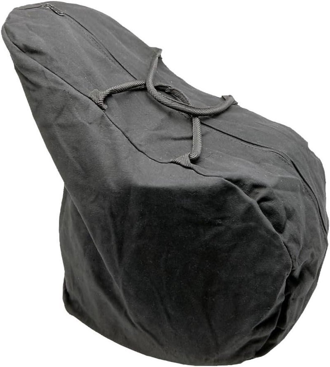 Draagtas Zeildoek - Opbergtas Reis - Veilige Opslag - Waterafstotend Materiaal - 38 cm - Zwart