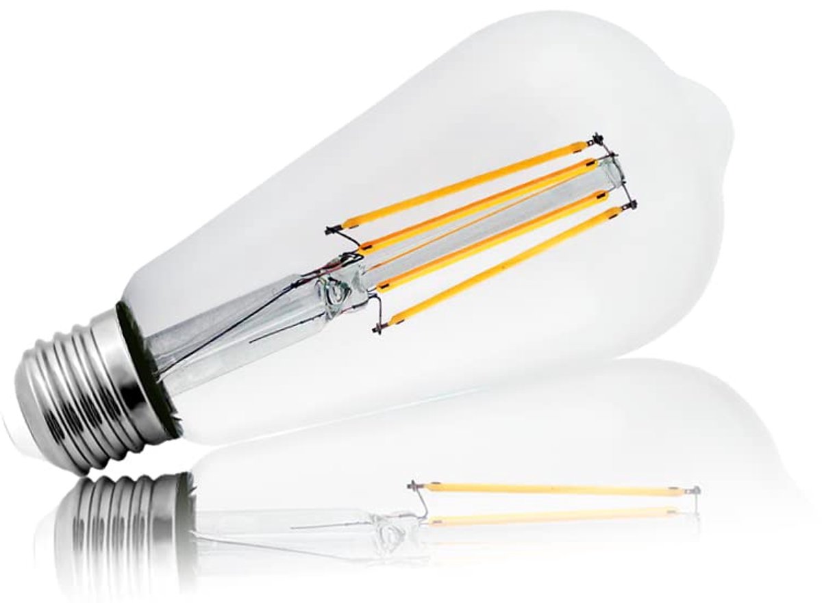 De Kwazar Luminaire LED-lamp maakt gebruik van COG-leds, die klassieke wolfraamdraden nabootsen en een moderne verlichtingsoplossing bieden met een traditionele uitstraling.