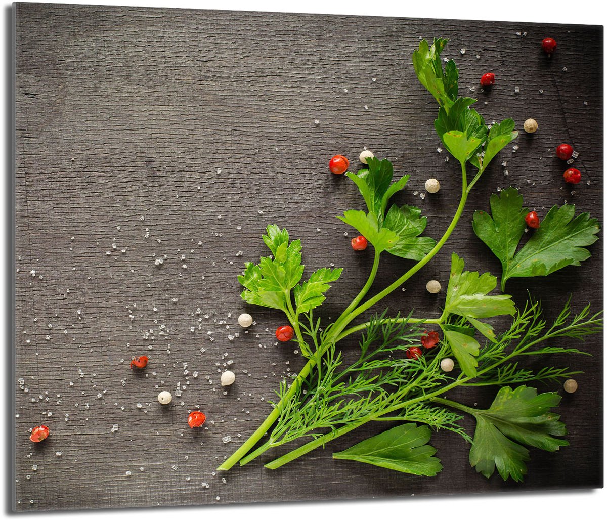 TMK ArtDeko Serie - Glasplaat Bescherming - 60x52 - Peper Motief