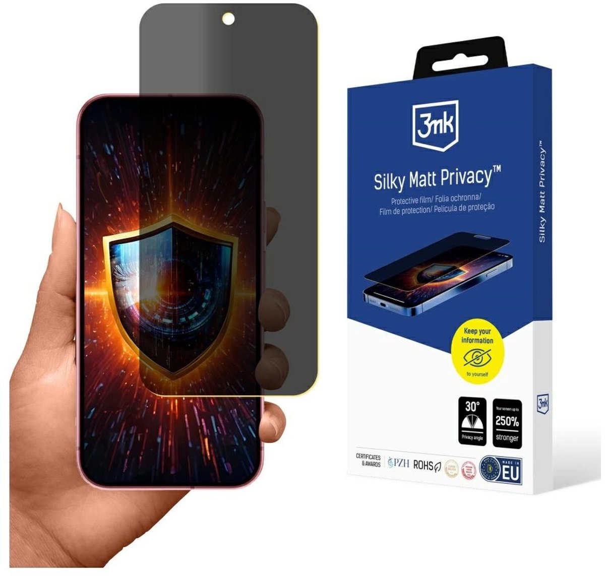 3Mk Zijdezacht Mat Privacy Gehard Glas Voor Google Pixel 9 Privacybescherming