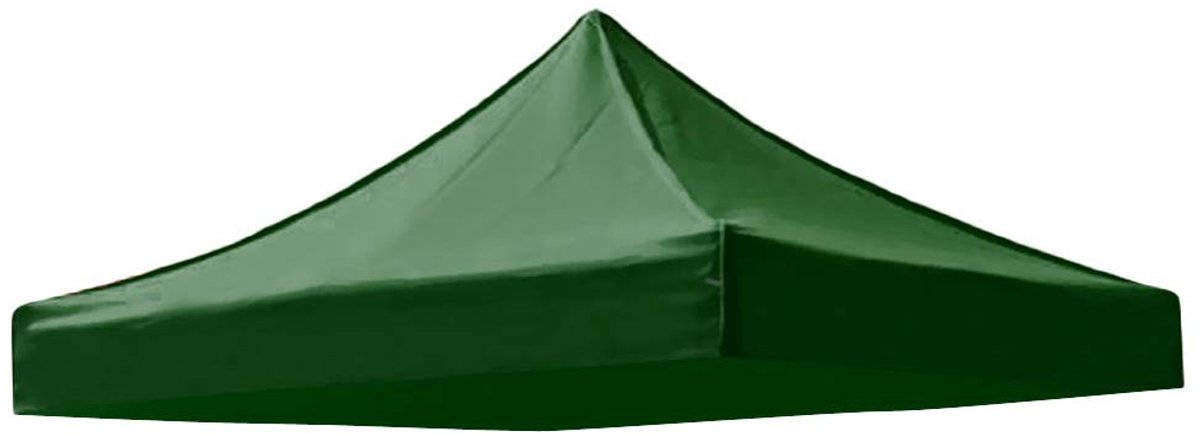 Allecto - Vervangende dakdoek voor paviljoen - Bescherming tegen weer en zon - Donkergroen - Ideaal voor buitengebruik - Geschikt voor 3 x 3 m pa